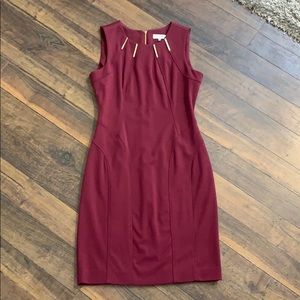 Maroon Calvin Klein dress size 4